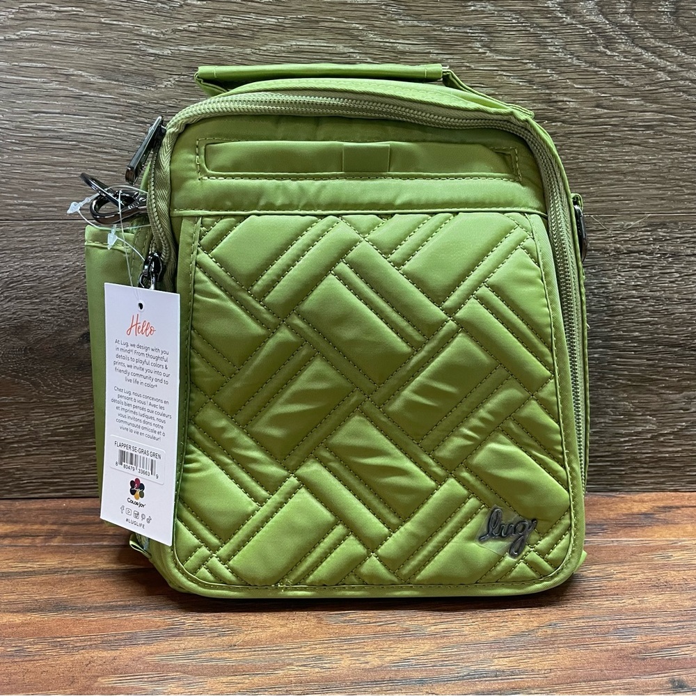NWT Lug Flapper SE Grass Green | Crossbody / Belt Bag with Drink Pocket